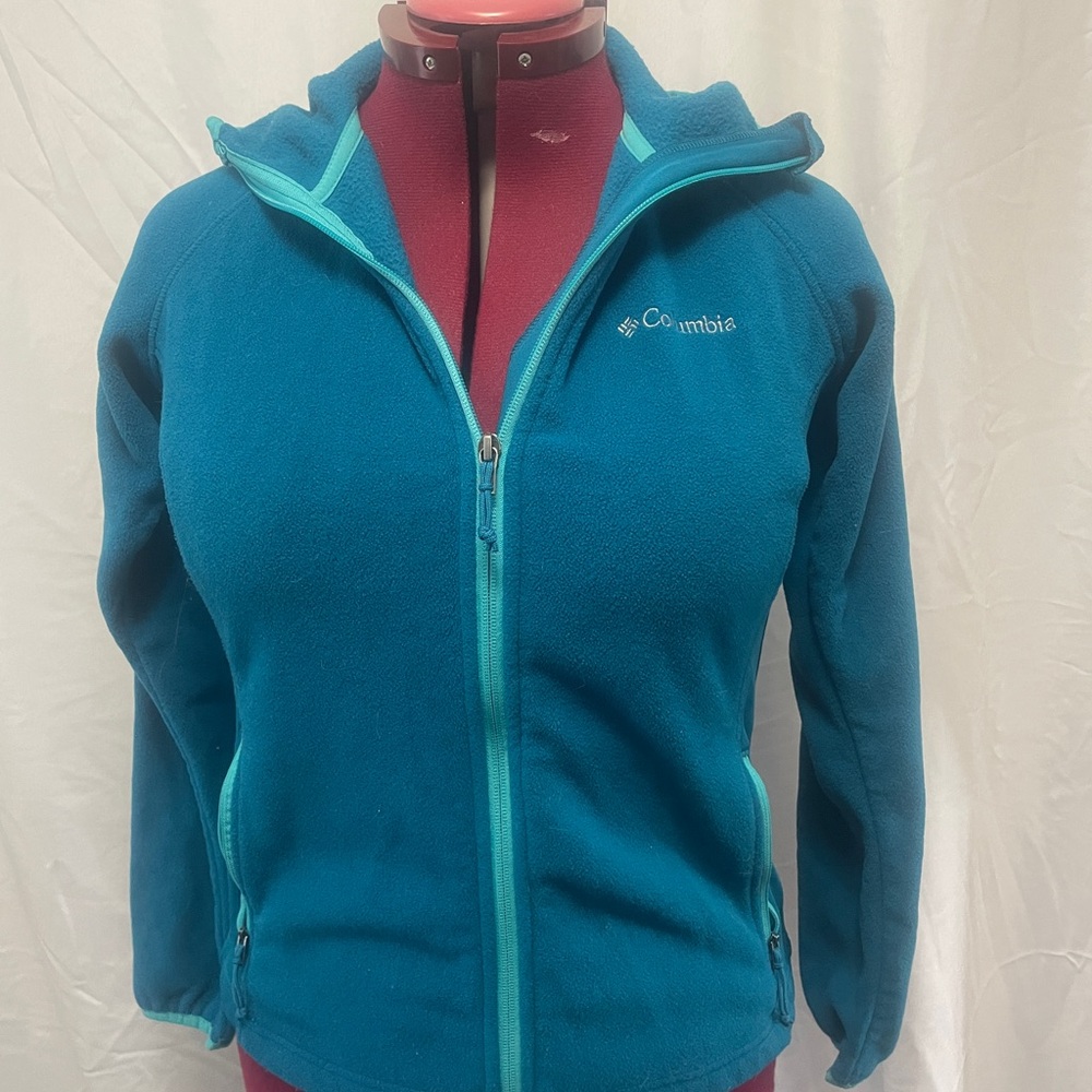 Columbia Teal Fleece hoodie jacket